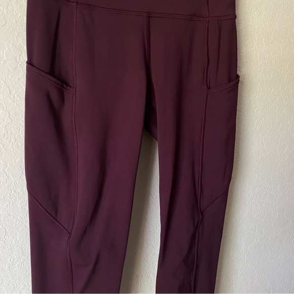 Lululemon | Women's Fast & Free Crop II *Nulux 19" Leggings Size 4 Dark Adobe - Picture 4 of 8